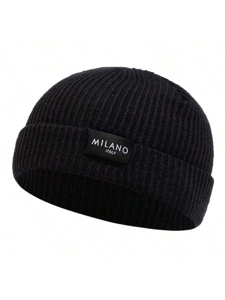 Unisex Milano Beanie Knit Hat, Adjustable Sun Protection Outdoor Cap, Casual Fitted Woven Fabric, Suitable for Travel Beach Vacation, Outdoor Hats