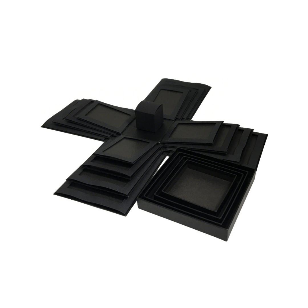 1count Five-Layer Square Album Box, Creative DIY Valentine's Day Surprise Gift Box, Couple Birthday Anniversary Gift Box