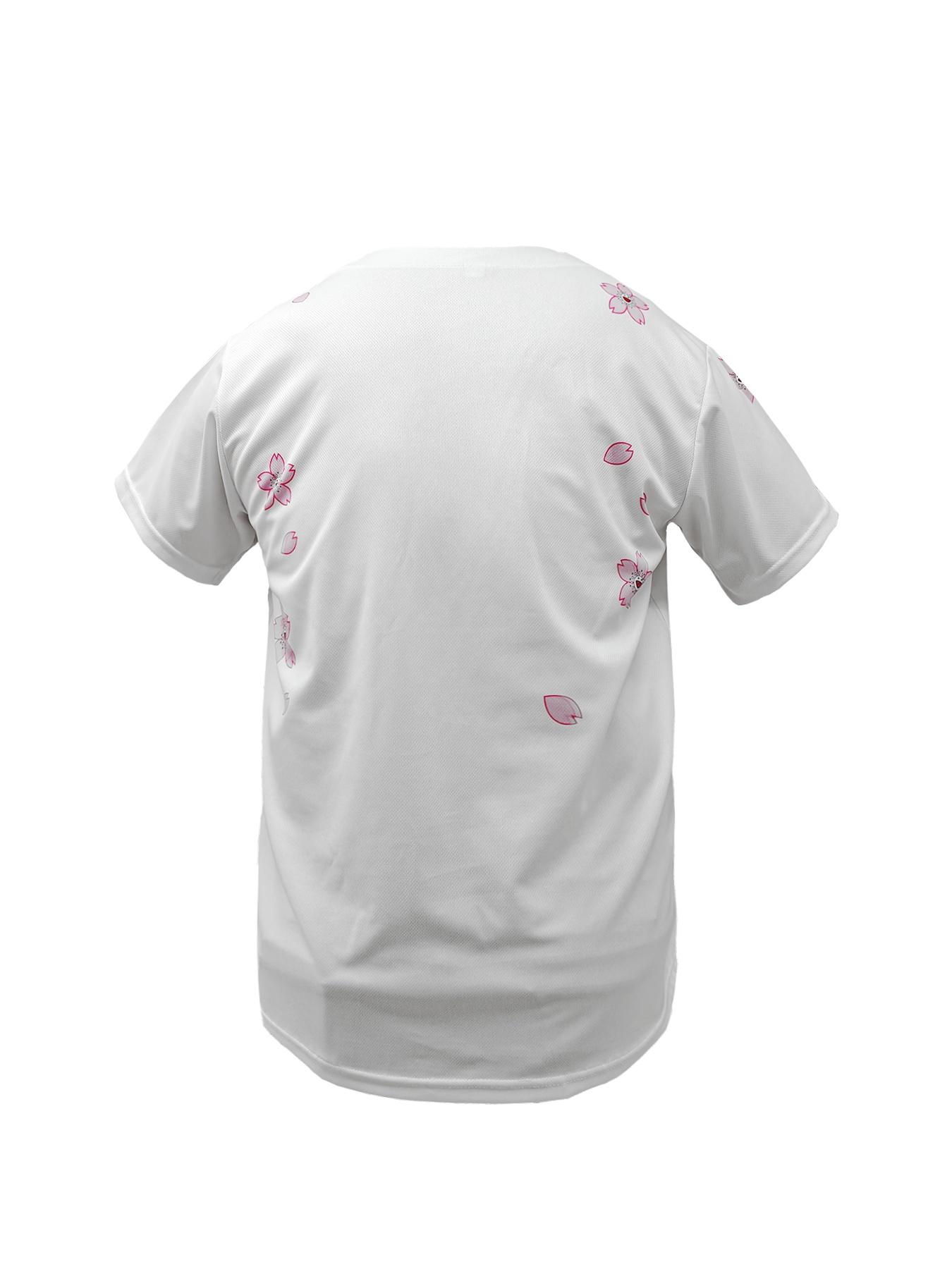 Men's Cherry Blossom Embroidered Baseball Jersey, Casual Loose Short Sleeve V Neck Baseball Top for Fall & Winter, Baseball Christmas Gifts, Men's Sportswear for Training & Competition