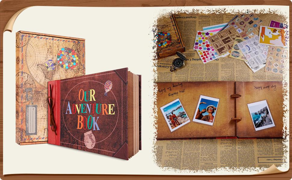 Our Adventure Book Scrapbook Album 11.9 X 7.6in 80 Pages 3D