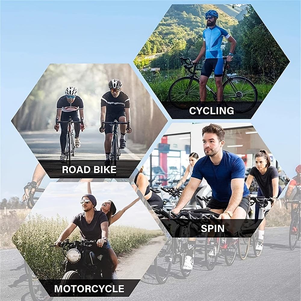 Male Slim-Fit Polyester Quick-Dry Breathable Short-Sleeve Classic Design Biking Top for Road/Mountain Bikes, Ideal for Off-Road Training