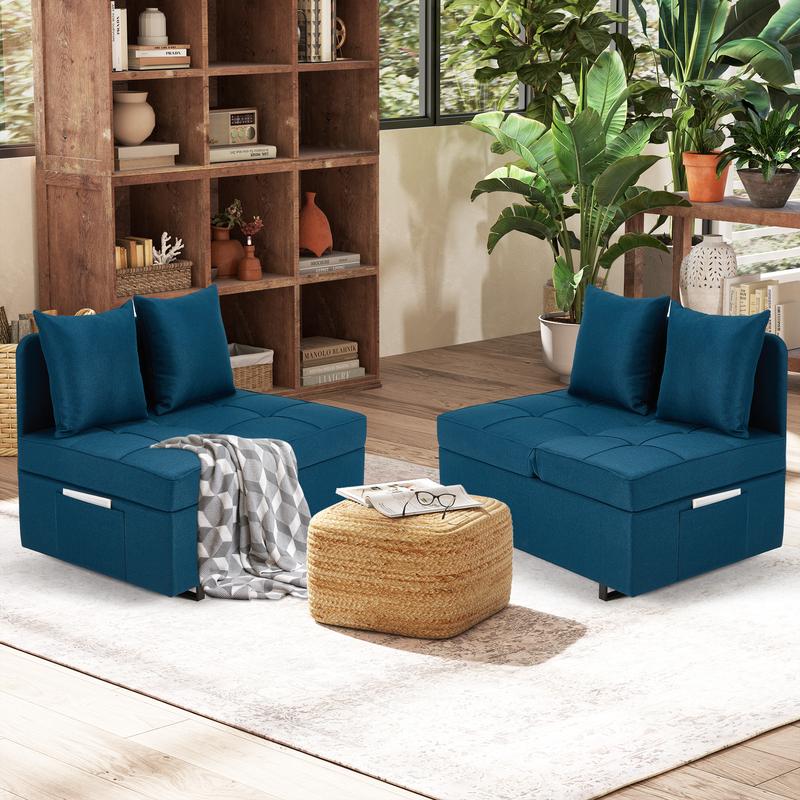 Erommy 69"Sleeper Interior Folding Chair Bed, 3-in-1 Convertible Futon Multi-Functional Sofa Bed Adjustable Reading Chair with Modern Linen Fabric,Light Grey Couch Furniture Living Room Minimal Design Lounge Erommy 69"Sleeper Interior Folding Chair Bed, 3-in-1 Convertible Futon Multi-Functional Sofa Bed Adjustable Reading Chair with Modern Linen Fabric,Light Grey Couch Furniture Living Room Minimal Design Lounge