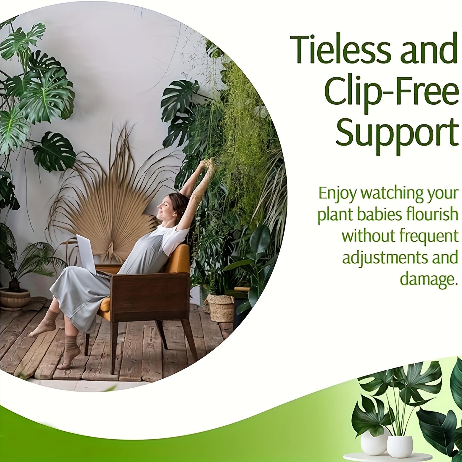 12pcs Stackable Plastic Plant Support Rings & Straps - Adjustable Fence Cages for Climbing Plants, Indoor/Outdoor Potted Plants - Durable Green Plant Stakes for Healthy Growth & Organization, Climbing Plant Stakes, Garden Arch Trellis