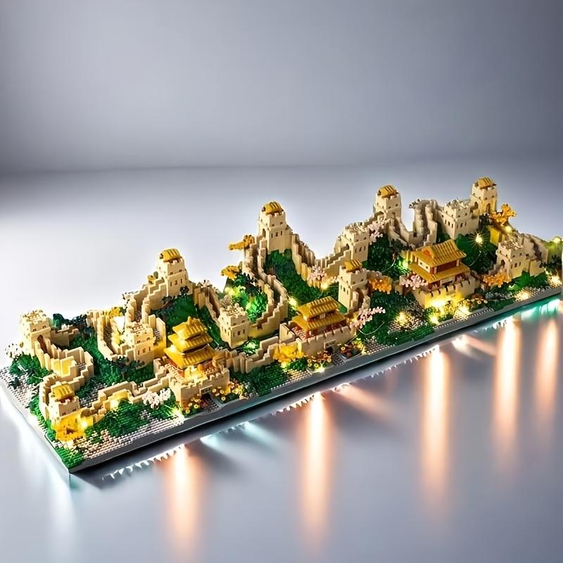 Chinese Famous Landmark Great Wall Stem Geometry Building Blocks Set ...