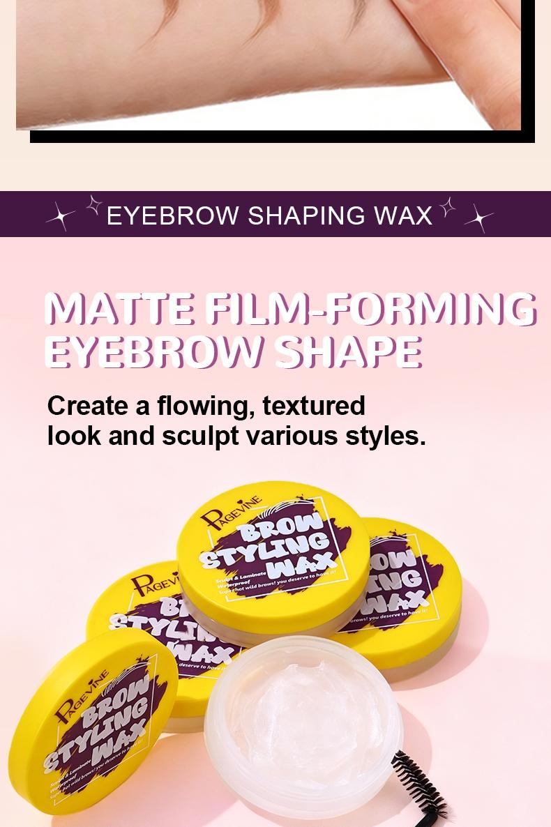 Brow Gel Soap Set with Brush, Long-Lasting Freshness, Non-Greasy, Transparent, Sculpted Brow Shape, Natural Look, Easy Application