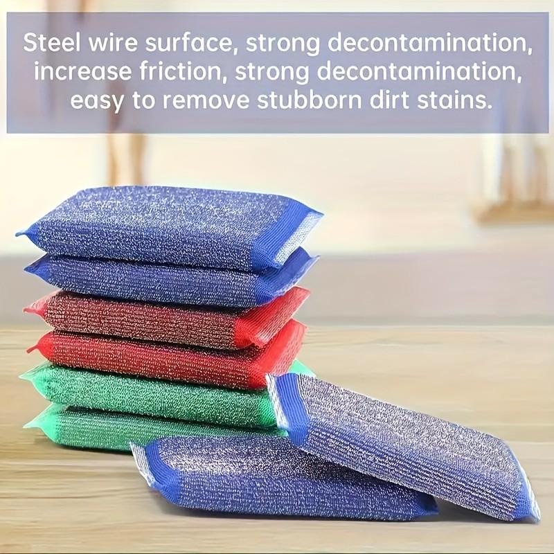 6 Scrub Daddy Pro XL Steel Mesh Scrubbing Pad Heavy‑Duty Durable Rust‑Resistant for Pots & Pans