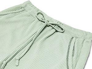 Becotal Womens Two Piece Outfits Lounge Sets Waffle Knit Long Sleeve Pullover Tops and Jogger Sweatpants Tracksuits 2025 Spring Springtok Clothes Womenswear Bottoms Comfy Essential Knitted Loose Basic Camel