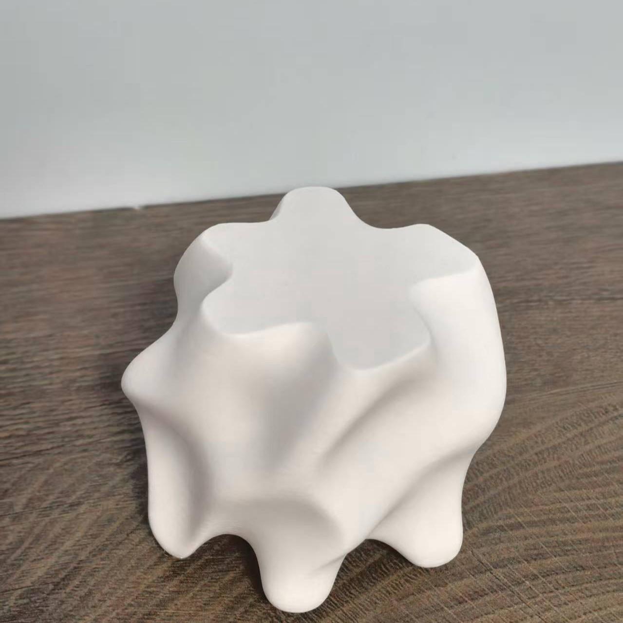 Unique Spiral Planter, 3D Printed Home Decor, Indoor Garden Vase, Tabletop Water Culture Pot, Perfect for Living Room Decoration