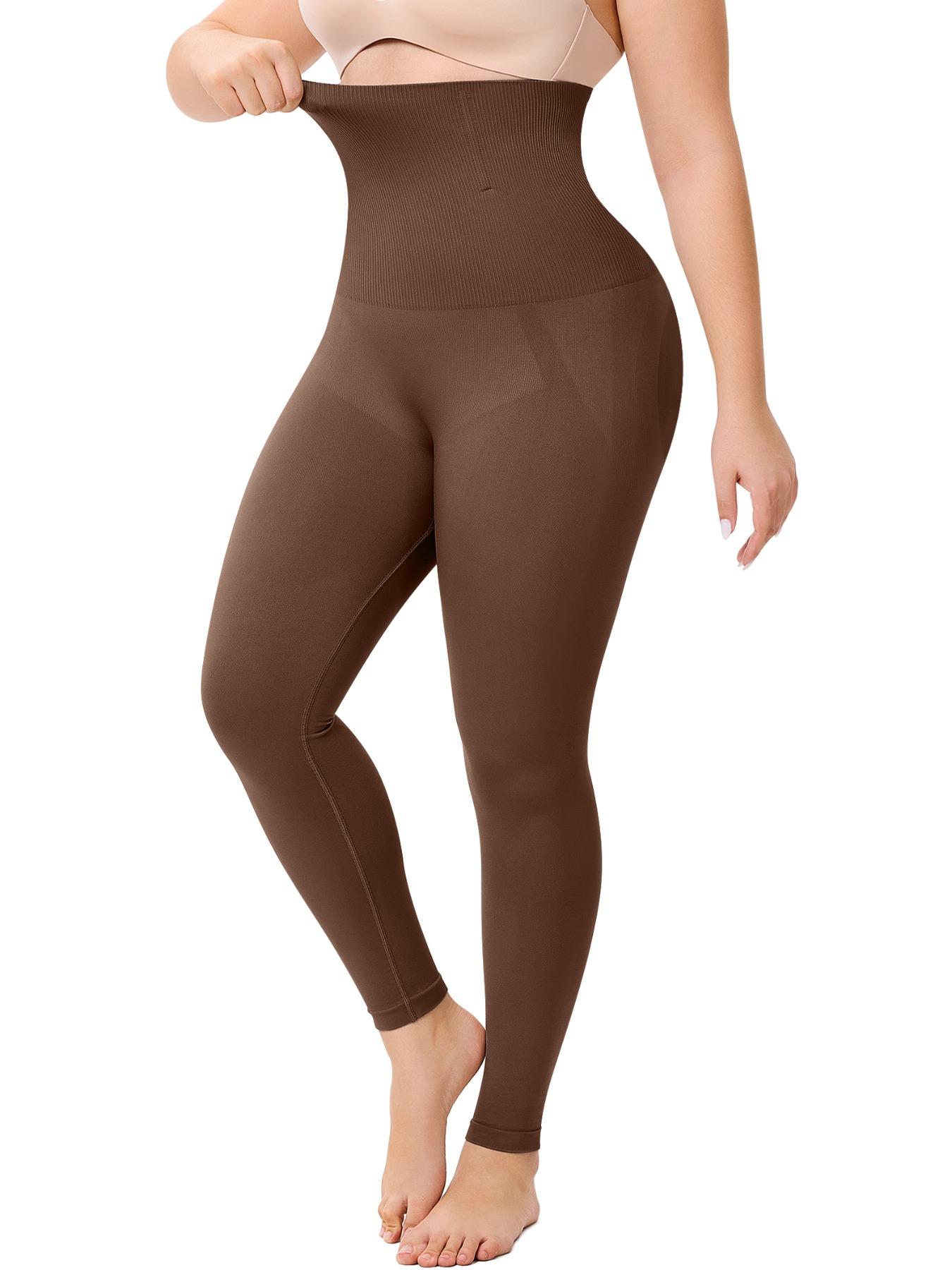 Women's High-Waisted Control Panties, Shapewear, Elastic Fabric, Anti-Curling, Suitable for All Seasons, Casual Style, Comfortable Fit