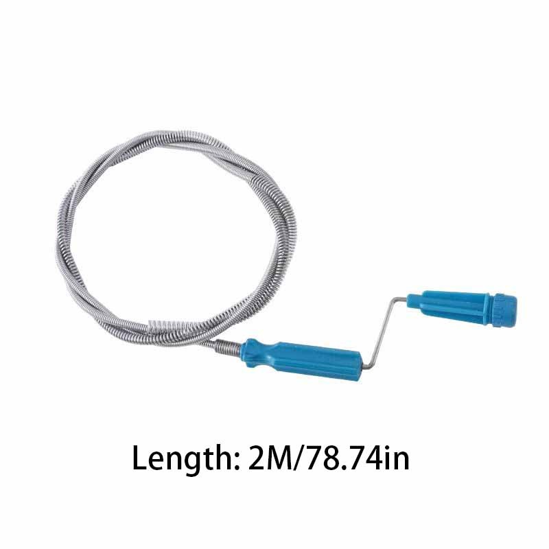 4.92Ft Manual Pipe Dredging Device, Toilet Clog Dredging Tool, Kitchen Sewer Dredging Tool, Cleaning Hair And Garbage That Clogs The Sewer, Kitchen, Bathroom, And Toilet Cleaning Supplies(1PCS)