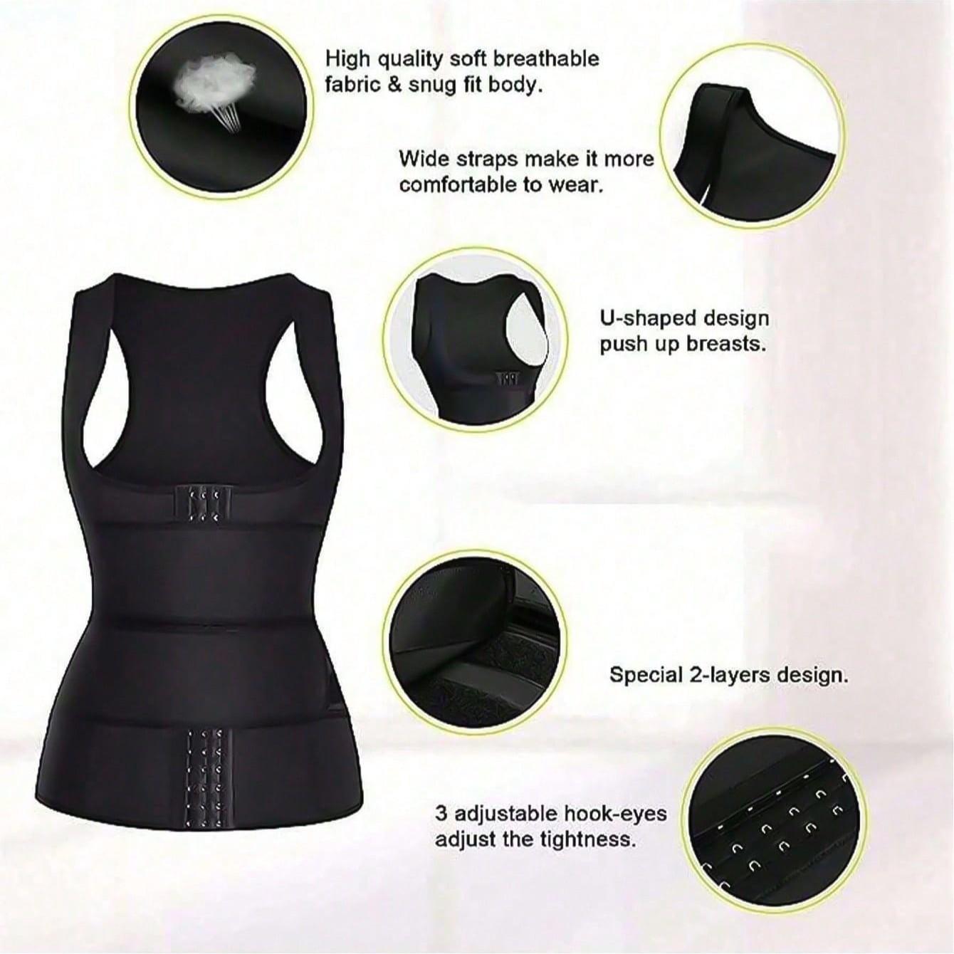 Women's Waist Trainer, Double Buckle Shapewear, Abdominal Compression Belt, Tight Corset Design, Waist Support & Shaping
