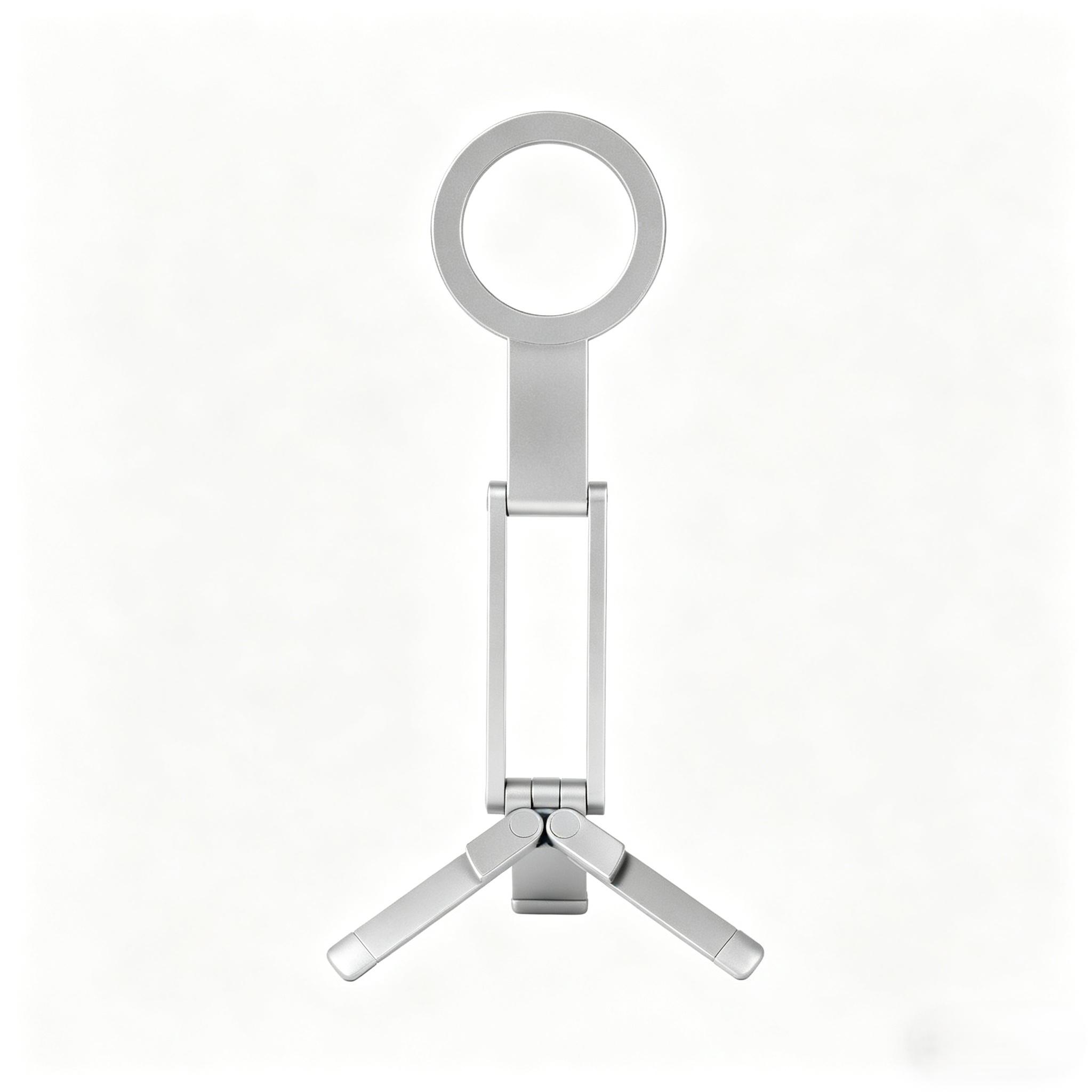 Pocket Magnetic Phone Tripod, Portable Photography Stand for iPhone, Magsafe Desktop Support, Android Universal Handheld Selfie Stick