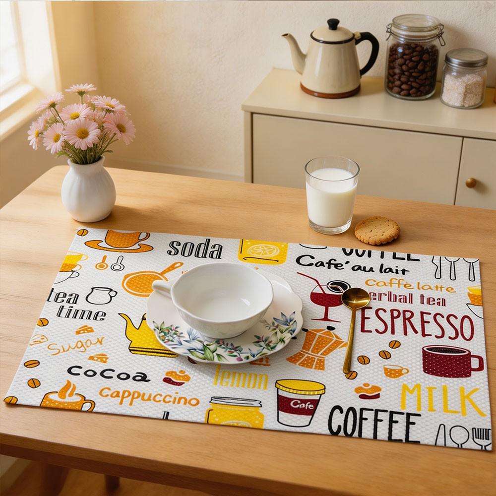 4pcs Shelf Liner, Multifunctional Drawer Liner, Cute Cartoon Printing, Non-Adhesive, Waterproof, Oil-Proof, for Wardrobe, Shoe Rack, Cabinet, Home Decor