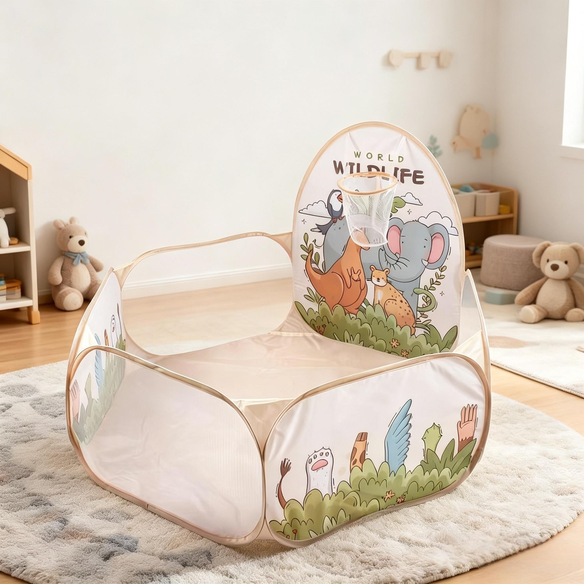 Kids Foldable Play Tent, Durable Ball Pit, Pop-Up Playpen, Ideal Birthday Christmas Halloween Thanksgiving Gift, No Accessories & Balls Not Included