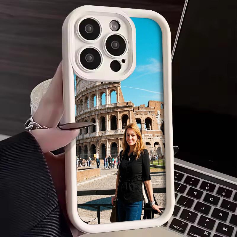 Phone case: DIY customized heart photo shockproof phone case, suitable for the back cover of iPhone 17/16/15/14/13/12/11 Pro Max/Xs Max/X/17 AIR phones