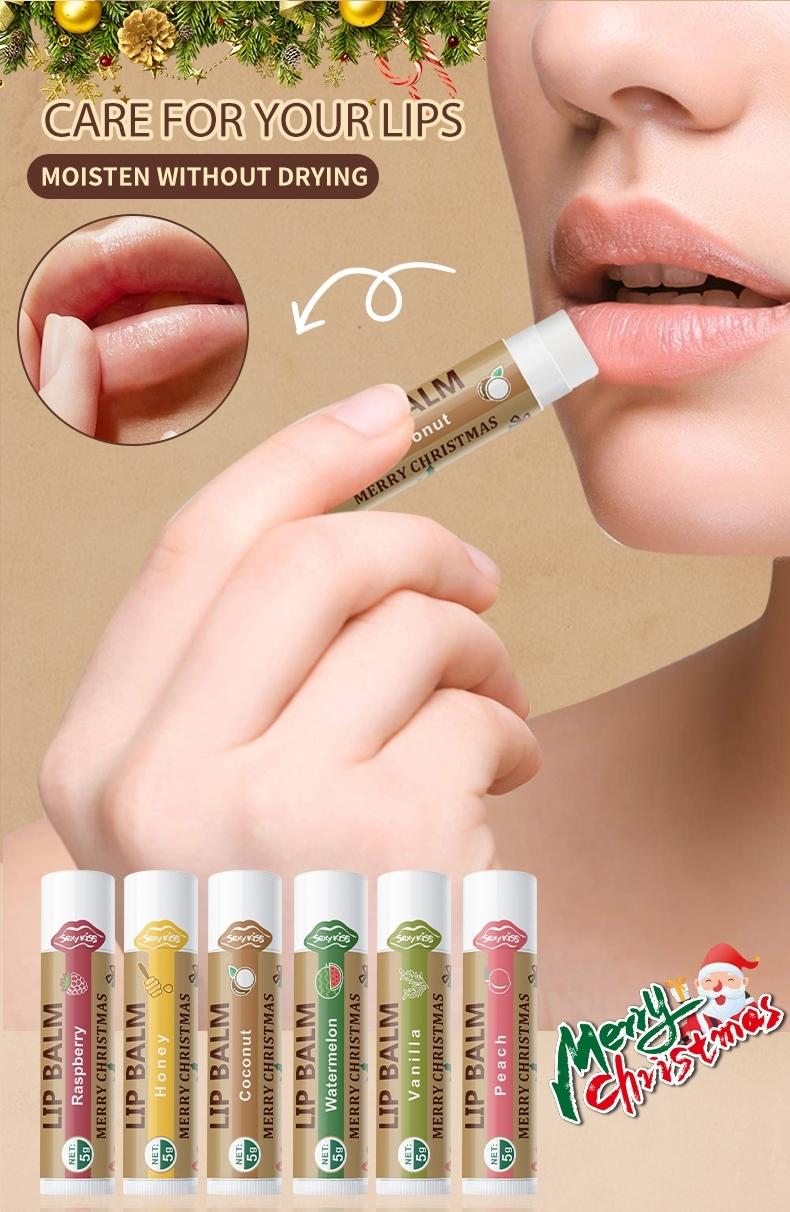 Christmas Gift Set, Hand Cream & Lip Balm, 6 Scents, Moisturizing, Includes Holiday Cards & Bags, Wedding Thank You Gifts, Valentine's Day