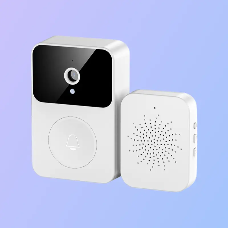 Wireless WiFi No Plug In Phone Remote Intercom Home Security Camera Doorbell