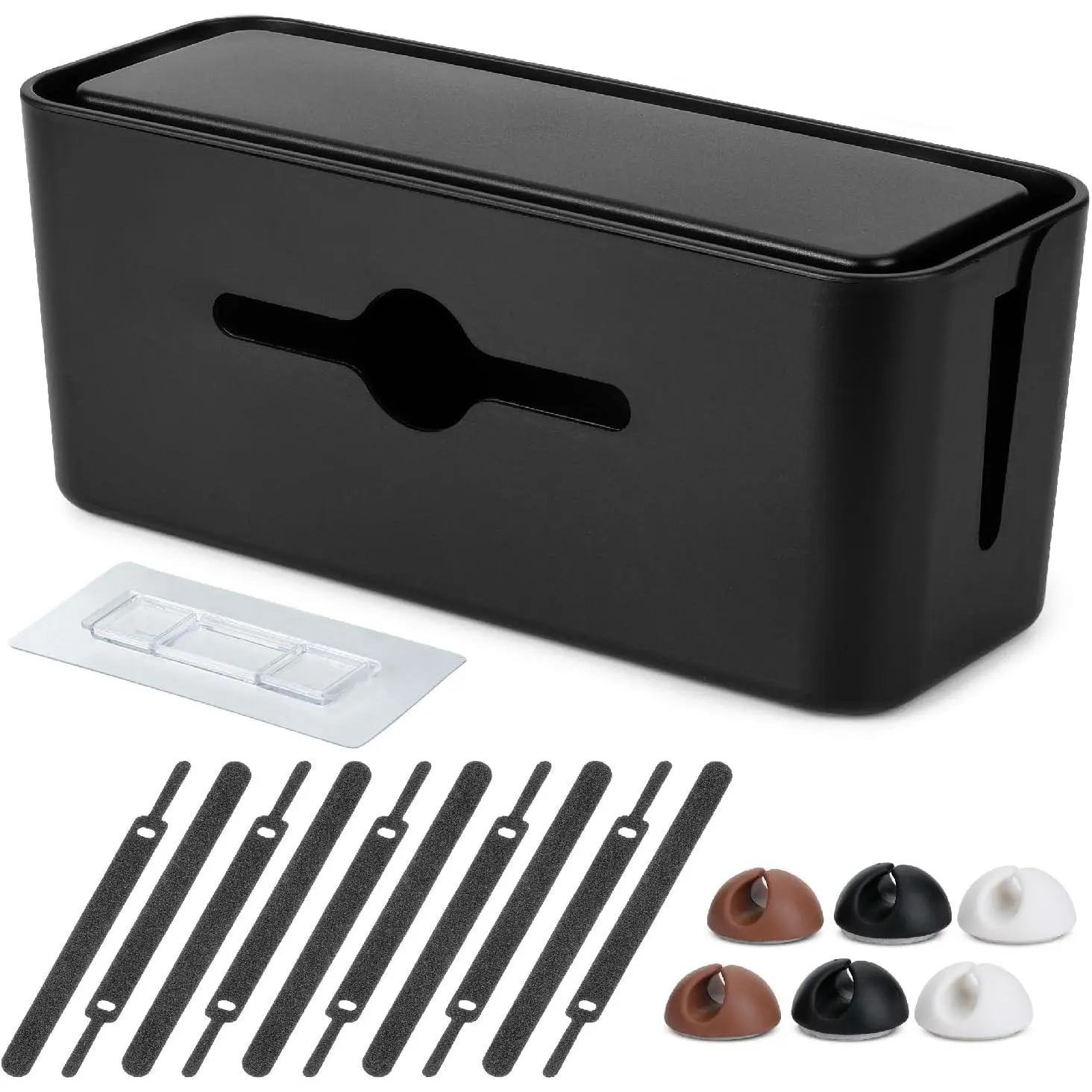 -  Management Box, Large,  Organizer Box, Cord Organizer Box,  Box Organizer, Cord Management Box, Cord Hider Box, Cord Box for Wires  Floor, Power Strip Cover Box  Proof