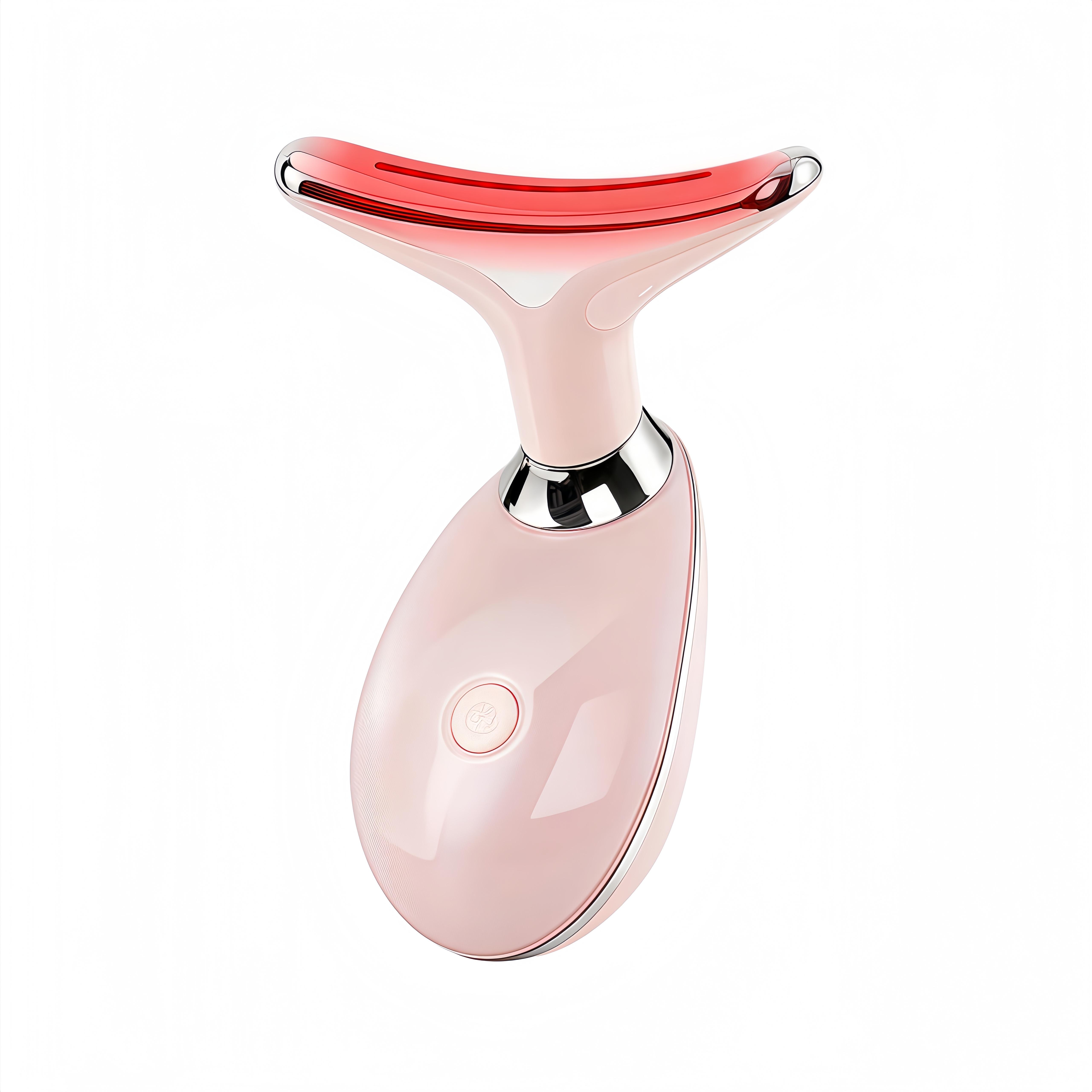 Rechargeable facial and neck massager - beauty personal care product - neck anti-wrinkle beauty equipment - facial phototherapy skin tightening machine - lifting and tightening massager - rejuvenating and reducing wrinkles and cleaning heating multi-funct