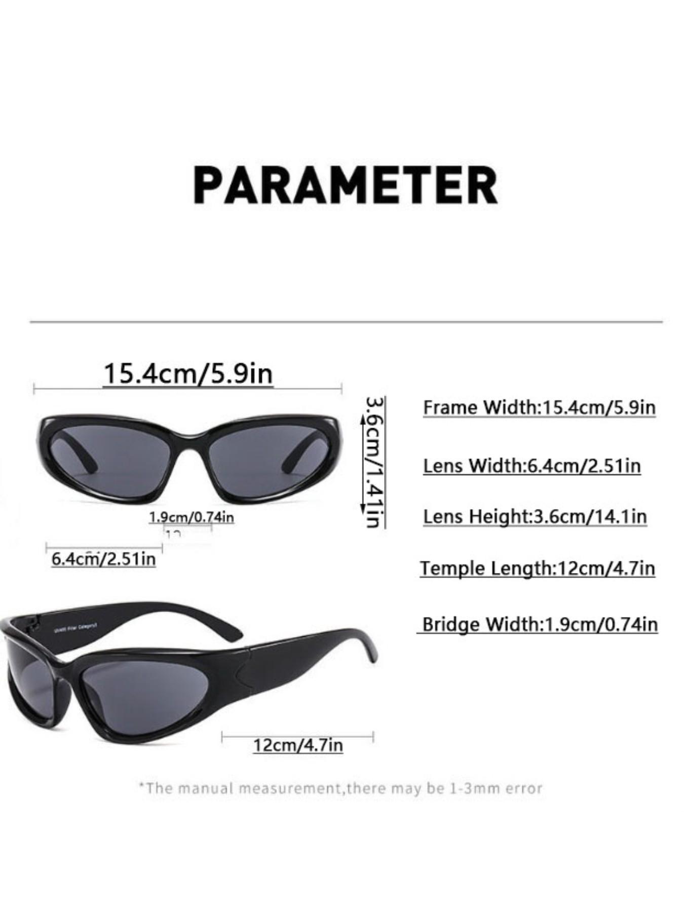 Trendy Y2K Wraparound Sunglasses, Futuristic Cyber Goggles, Perfect for Street Photography, Beach, Edm Parties, Stylish Accessories