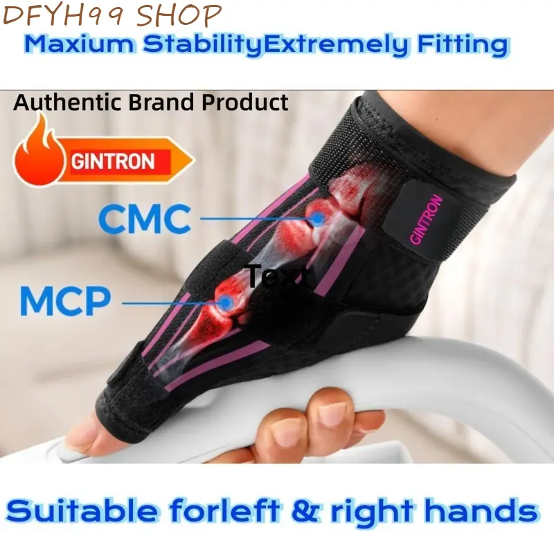 Ergonomic Wrist Support Brace with Thumb Support, Adjustable Wrist Wrap with 270° Compression & 3-Strap Secure Fit, Breathable Lightweight Wrist Stabilizer, Pain Relief Wrist Splint, Stylish Wrist Support for Gaming, Typing, Weightlifting, Gym Training, O