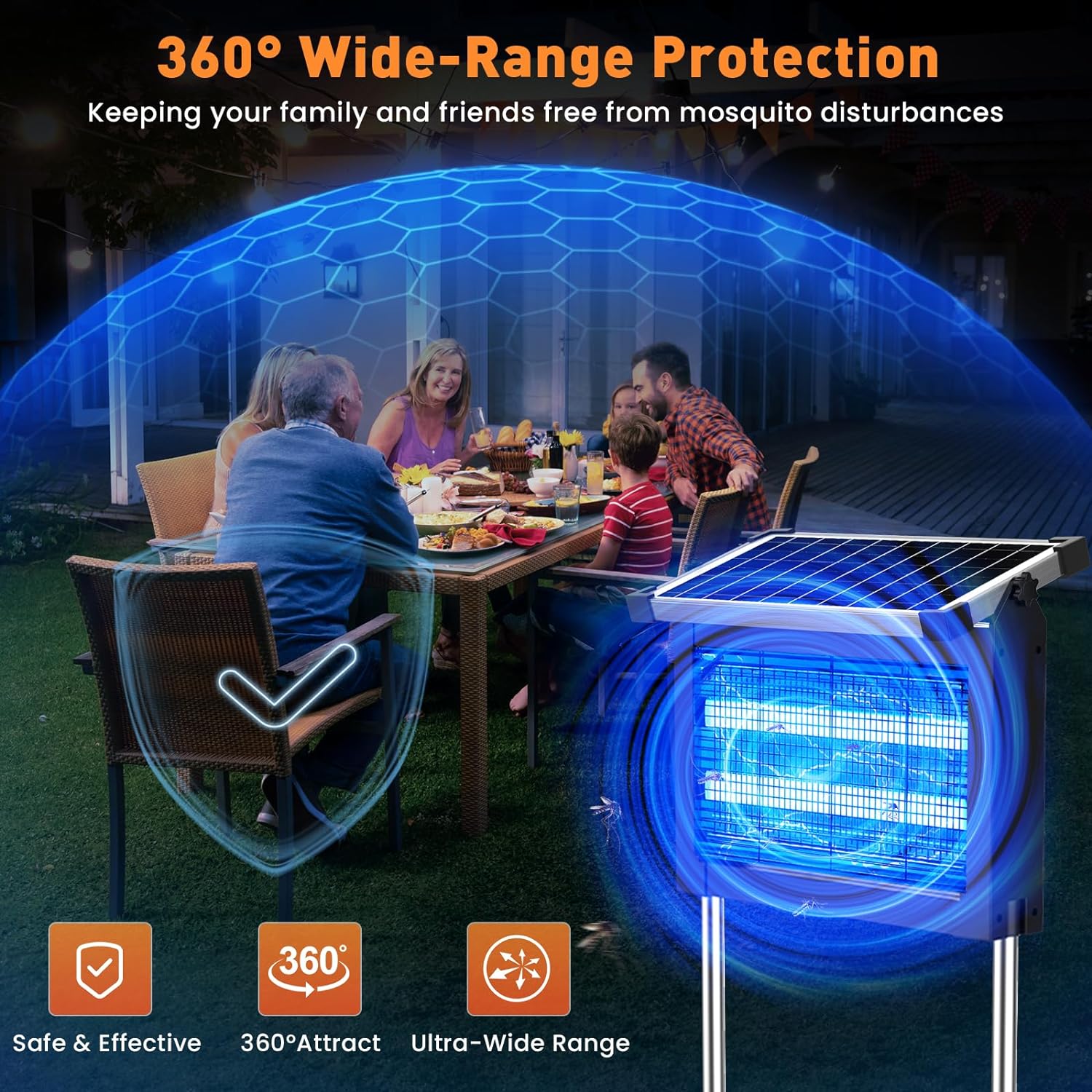 SolarGuard Pro 360 degree family protection outdoor patio