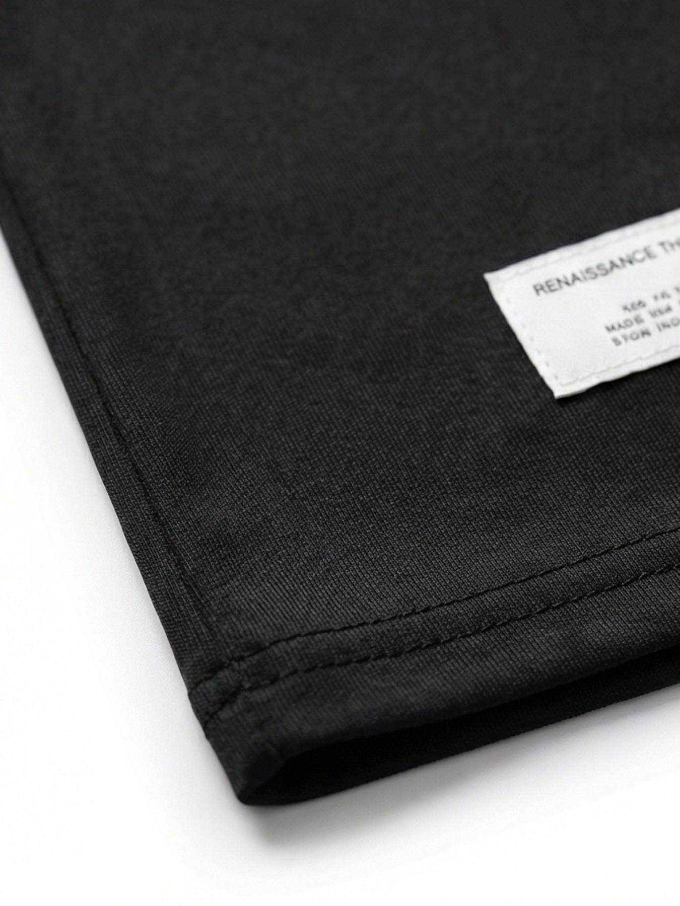 Three-Piece Colorblock Home Wear, Comfortable Breathable T-Shirts, Men's and Women's Casual Street Style, All-Season Loose Fit