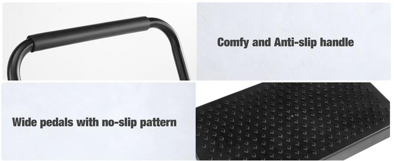 2/3 Step Ladder, 800lbs Sturdy Portable Ladder, Folding Step Stool with Wide Anti-Slip Pedal, Cushioned Handle, Lightweight Step Stool for Home Kitchen and Outdoor