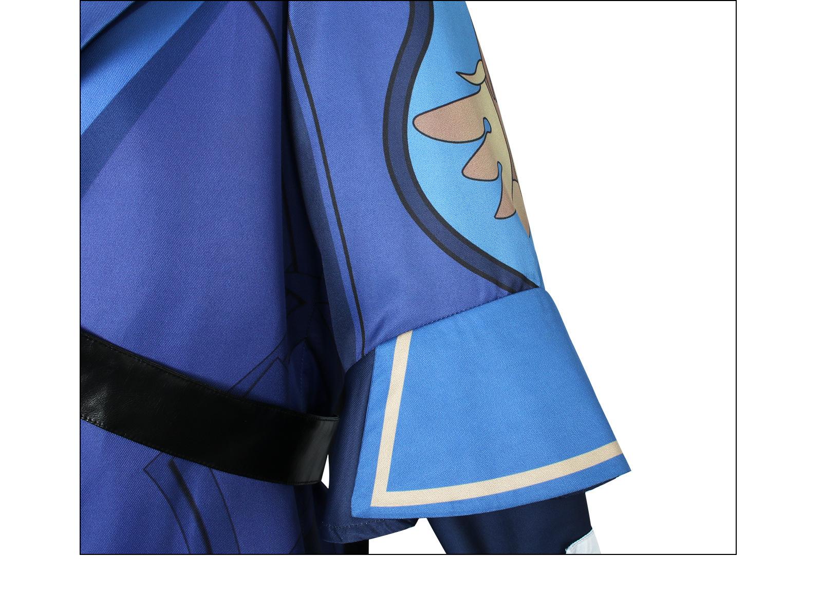 Mika Cosplay Anime  Impact Cosplay Costumes Mika Schmidt Cosplay Uniforms Clothes Suits Blue Outfits Coats Jackets