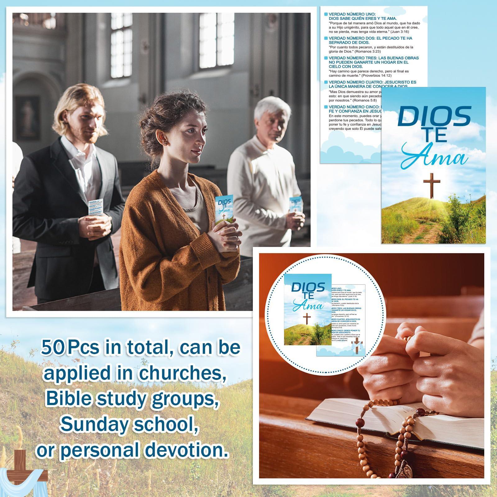 Spanish Gospel Booklet, Salvation Card, Pocket Holy Postcard, Prayer Postcard, Christian Inspirational Bible Verse, Christian Gift for Men and Women