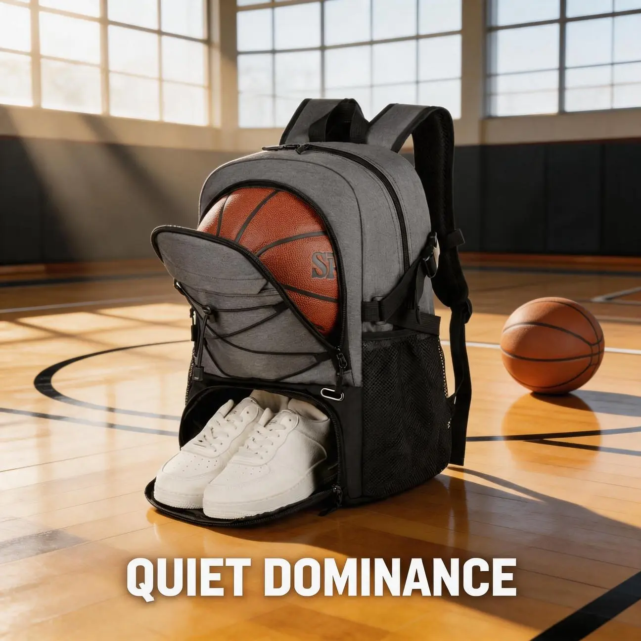 Stop mixing your sweaty sneakers with your laptop. This training backpack features a dedicated shoe compartment that seals off the rest of your gear. Lightweight and organized for daily use.