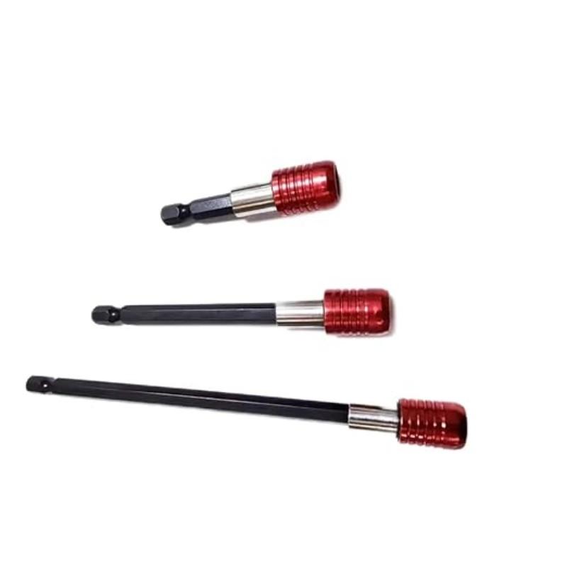 3 Piece Drill Bit Extension Set, Quick Release Magnetic Screwdriver Holder, Impact Driver Bits Kit, 1/4 Inch Hex Shank Adapter, Tool Accessories