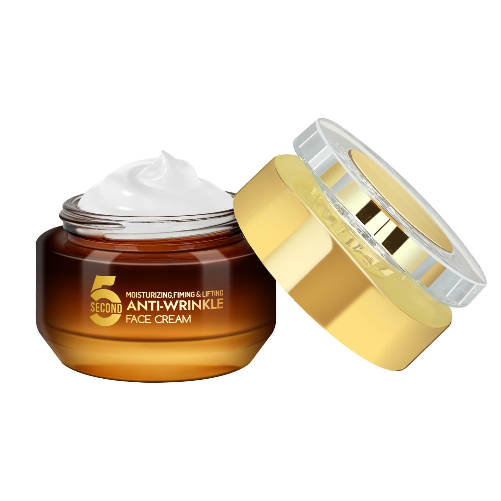 5-Second Anti-Wrinkle Face Cream, Repair Balm with Tea, Vitamin E, Shea Butter, Tightening Moisturizer for All Skin Types