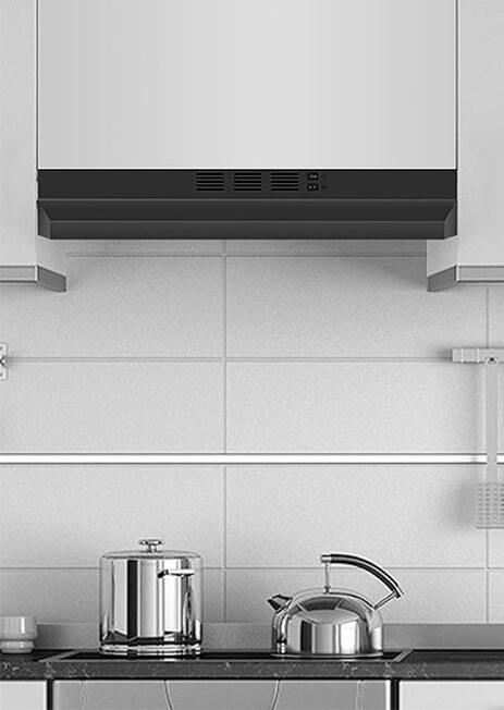 SNDOAS 30 inches Efficiency Ducted/Ductless Convertible Under Cabinet Range Hood, 230CFM Black Kitchen Stainless Steel Hood Vents with 2 Speed Exhaust Fan, USGF3976BK vent hood Durable Led Grease Filter Odor Control Energy Saving