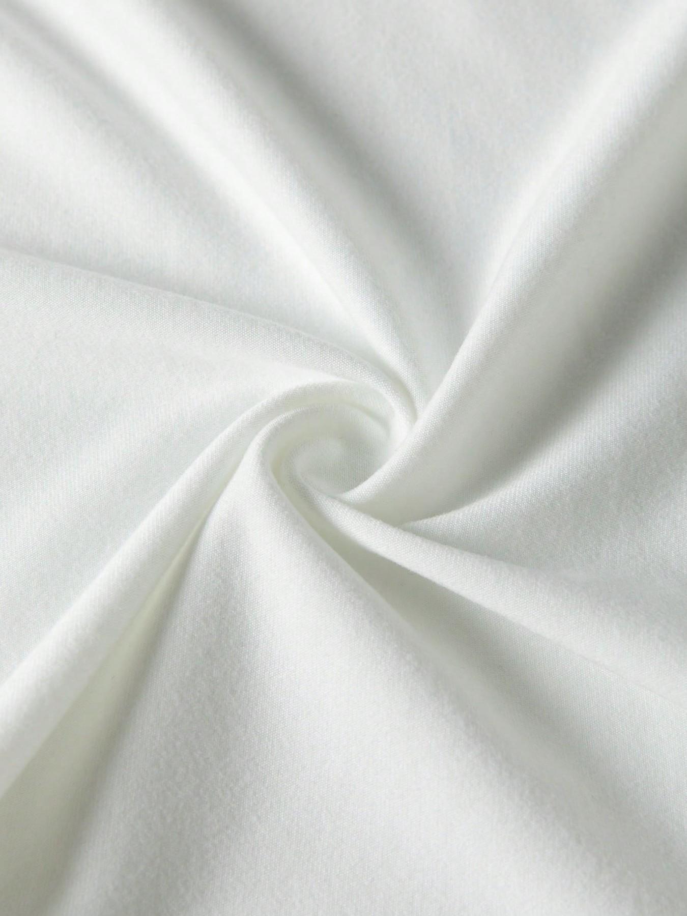 2026-2027-Women's Knitted Round Neck Drop Shoulder Sleeve T-Shirt, Fashion Casual Asymmetrical Ruched Cross Cutout Back Tie Top