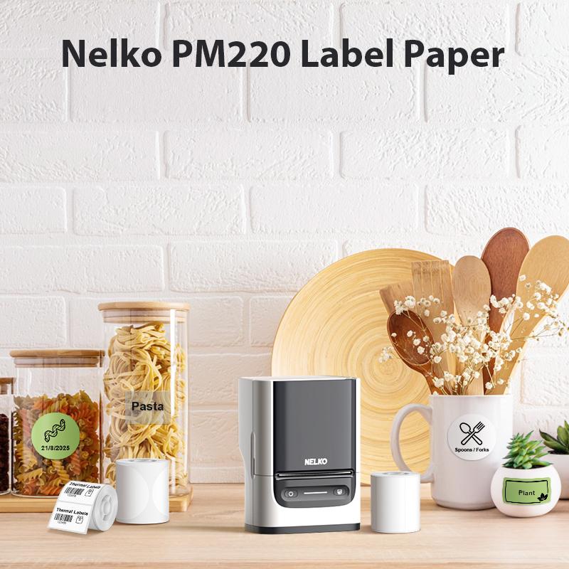 Thermal Labels for PM220 and PM220S Label Maker, 1.57'' x 1.18'' (40x30mm) Thermal Sticker Label, Waterproof, Multi-Purpose Label Tape, 1 Roll of 230 Self-Adhesive