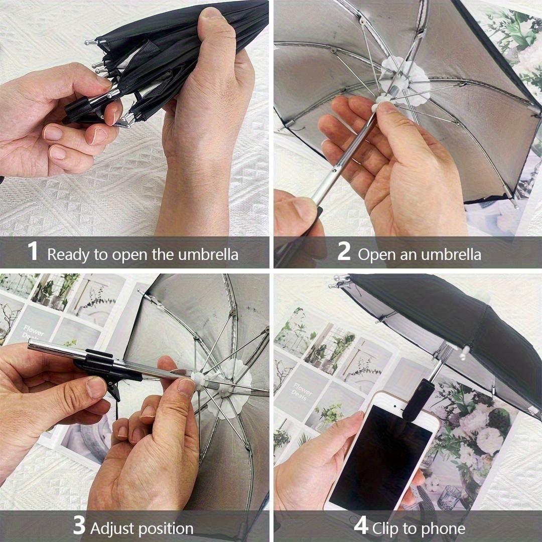 Flexible Phone Sunshade, Mini Outdoor Sun & Rain Protector, Anti-Glare Photography Accessory, Easy to Use, No Power Required