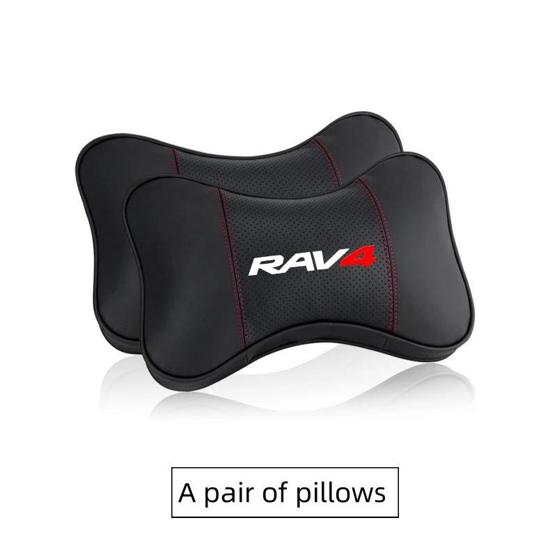 PU Leather Car Headrest Cushion, Neck Pillow Seat Cover, Seat Belt Shoulder Pads, Toyota Rav4 Gr 86 Supra Yaris Accessories