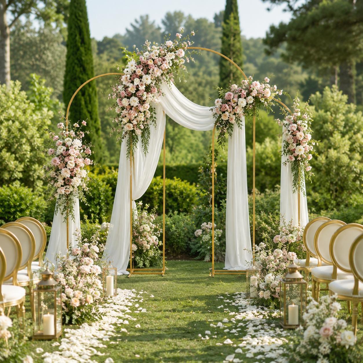 Gold Metal Arch Backdrop Stand Set of 3, 7.2FT+6.6FT+6FT Reusable Multi‑Size Frame, Easy Assembly Balloon Arch Frame for Wedding Reception, Baby Shower, Engagement, Birthday, Graduation, Holiday Party, Indoor and Outdoor Event Decor Supplies Gold Metal Arch Backdrop Stand Set of 3, 7.2FT+6.6FT+6FT Reusable Multi‑Size Frame, Easy Assembly Balloon Arch Frame for Wedding Reception, Baby Shower, Engagement, Birthday, Graduation, Holiday Party, Indoor and Outdoor Event Decor Supplies