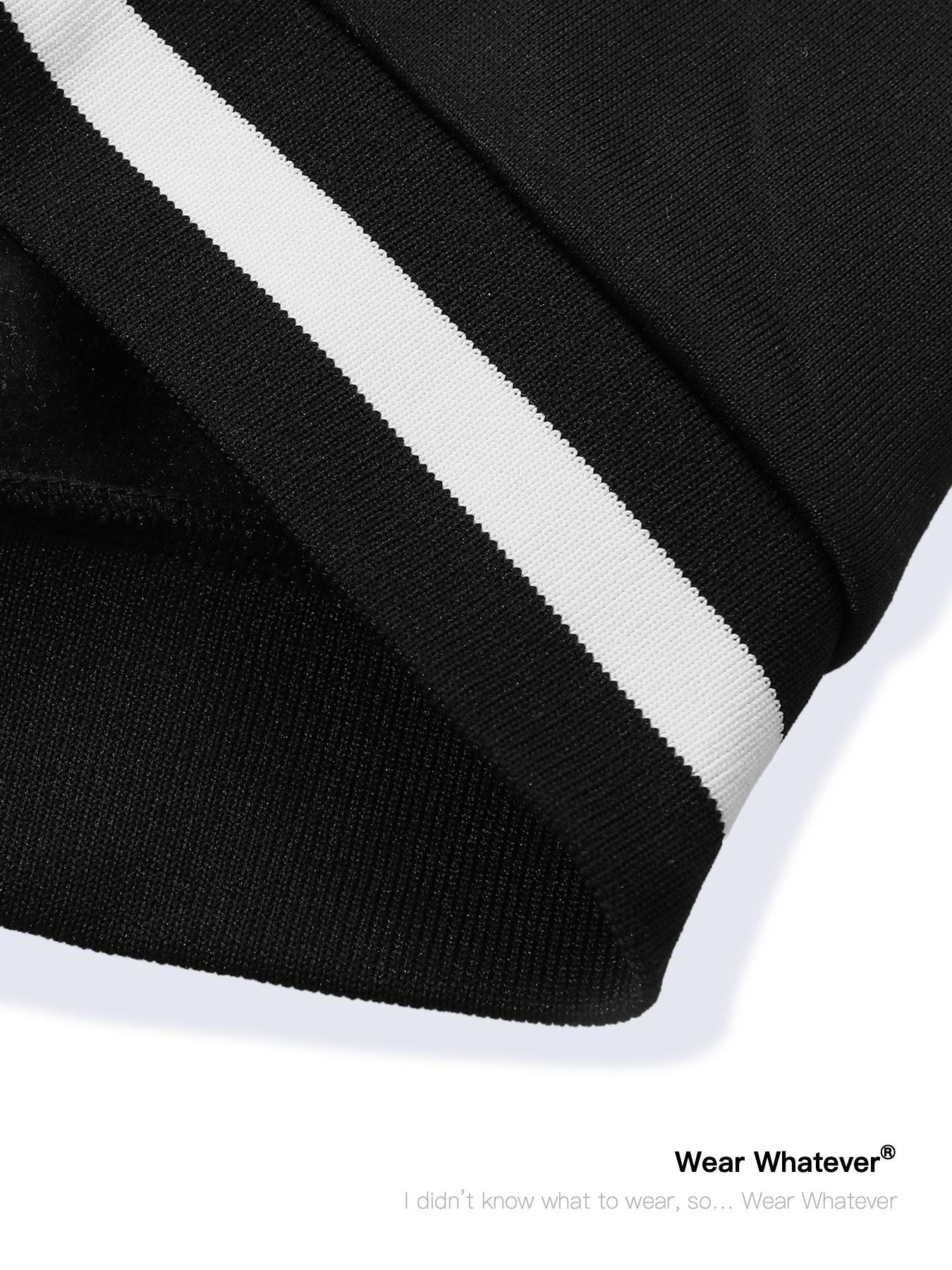 Stranger Things Hellfire Club Graphic Print Baseball Jacket, Casual Fitted Warm Breathable Top, Suitable for Outdoor and Home Wear