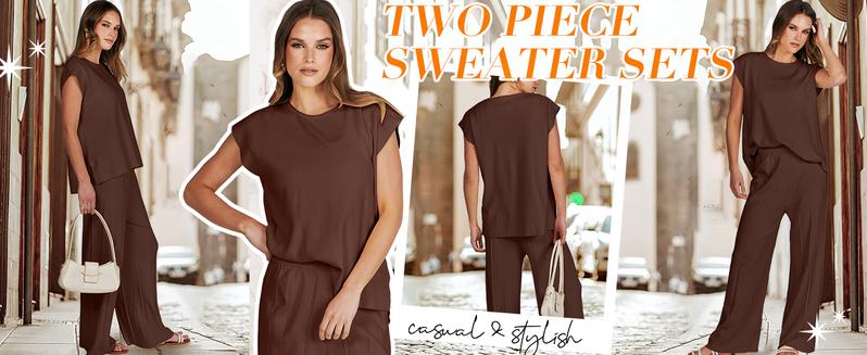 ANRABESS Women 2 Piece Lounge Sets Summer Casual Knit Sweater Vest Pant Set Vacation Airport Outfits Clothes   dealsforyoudays