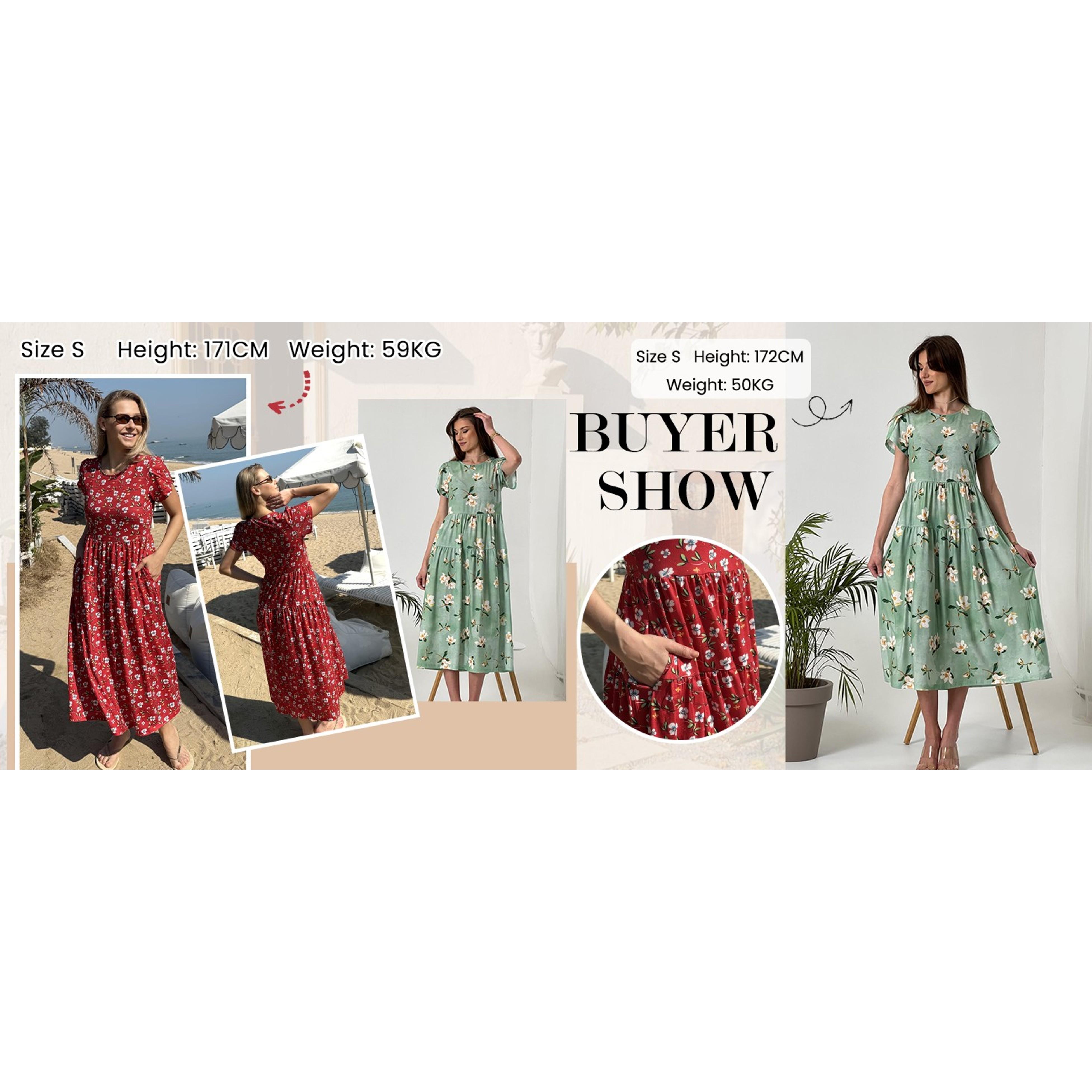 Summer Dresses for Women 2026 Maxi Bohemian Floral Short Sleeve Long Dress Casual Flowy Tiered Beach Sundress(Gift) Summer Dresses for Women 2026 Maxi Bohemian Floral Short Sleeve Long Dress Casual Flowy Tiered Beach Sundress(Gift)