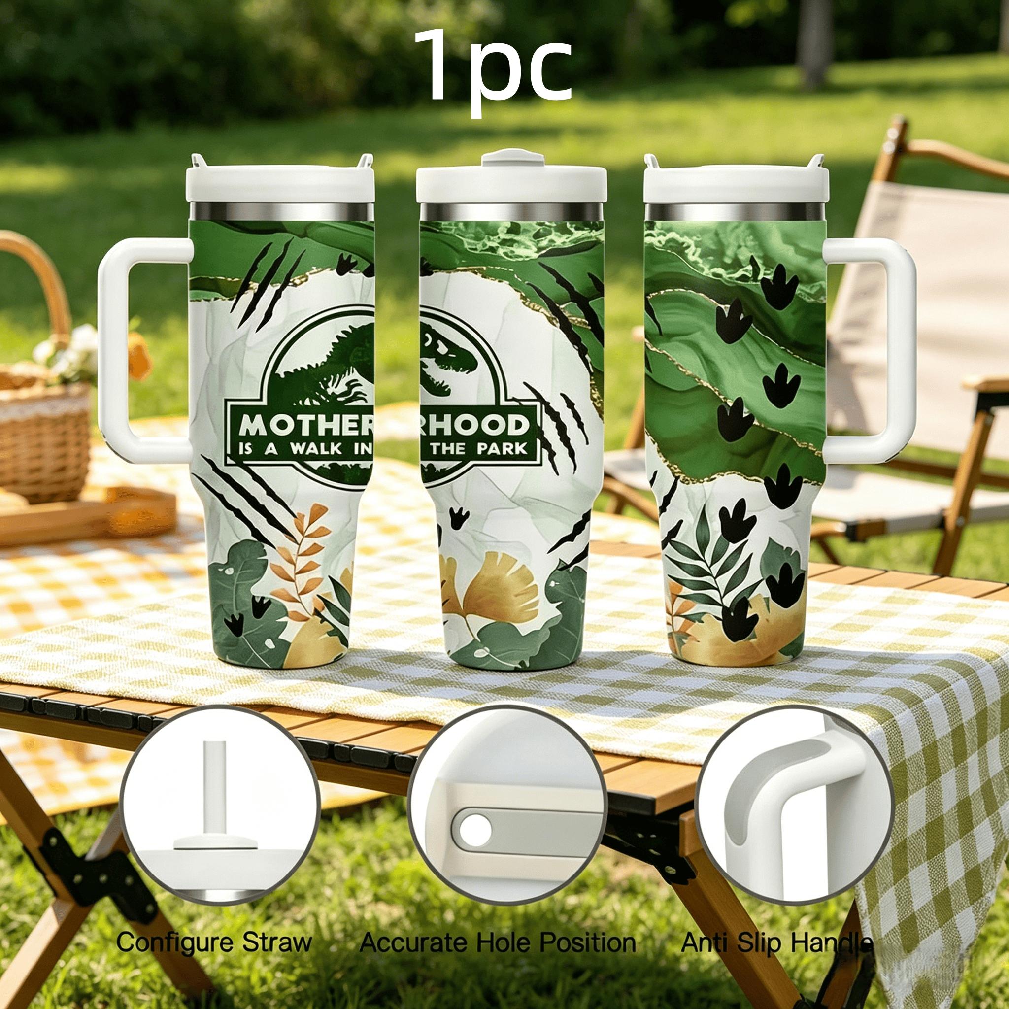 1pc Dinosaur Water Cup, Insulated Travel Mug, Leak-Proof Reusable Bottle, BPA-Free, Outdoor & Daily Use, Multiple Styles Available