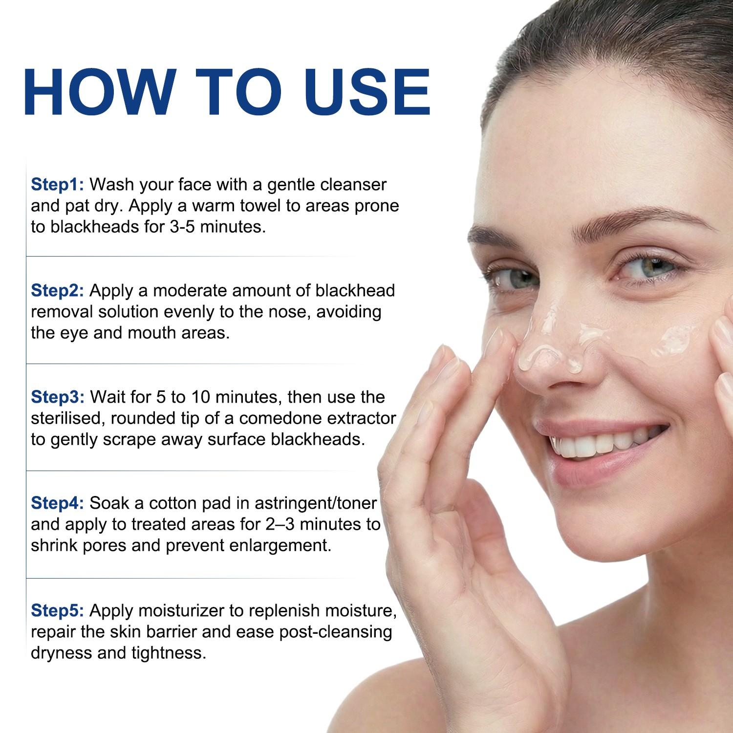 30ml Multi-Acid Blackhead Cleanser | Salicylic Acid + Succinic Acid + Niacinamide + Lactobionic Acid softens blackheads and fades blemishes from the root | Gentle formula suitable for daily use, improves roughness, and refines skin.