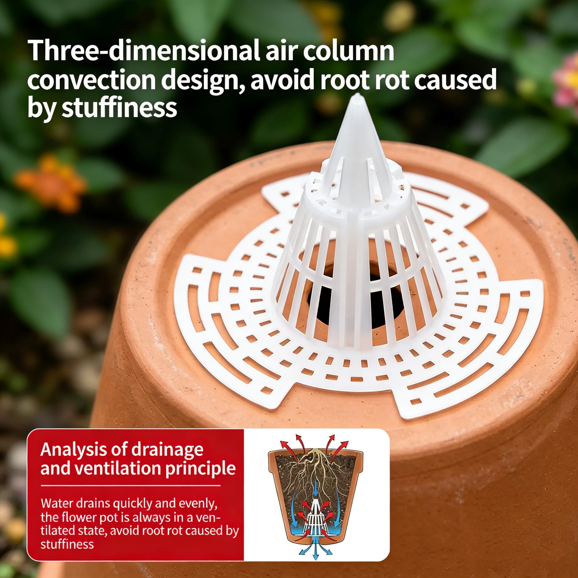 10Pack Cone Flower Pot Hole Mesh Pad,Upgraded Planter Bottom Grid Mat Mesh Hole Screens for Keeping Soil from Flowing- Breathable Gasket-Drainage Netting for Bonsai