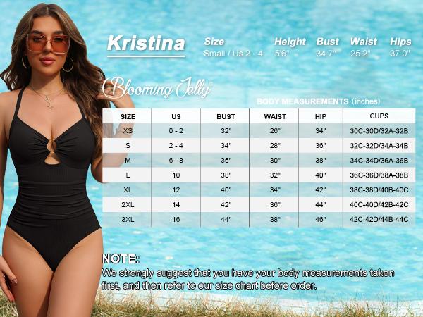 Blooming Jelly Womens Modest beach Swimsuits Tummy Control Slimming Bathing Suit 1 Piece Long Torso Swimwear