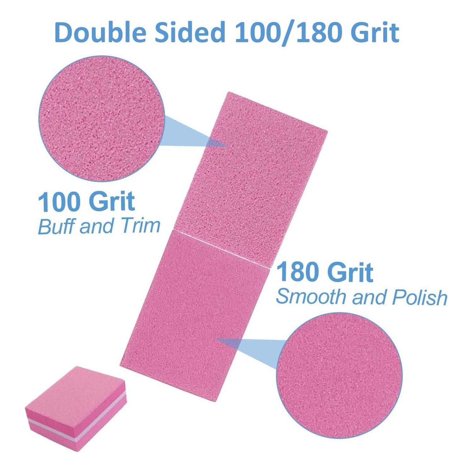 10/25/50pcs lot Double-sided Mini Nail File Blocks Colorful Sponge Nail Polish Sanding Buffer Strips Polishing Manicure Tools