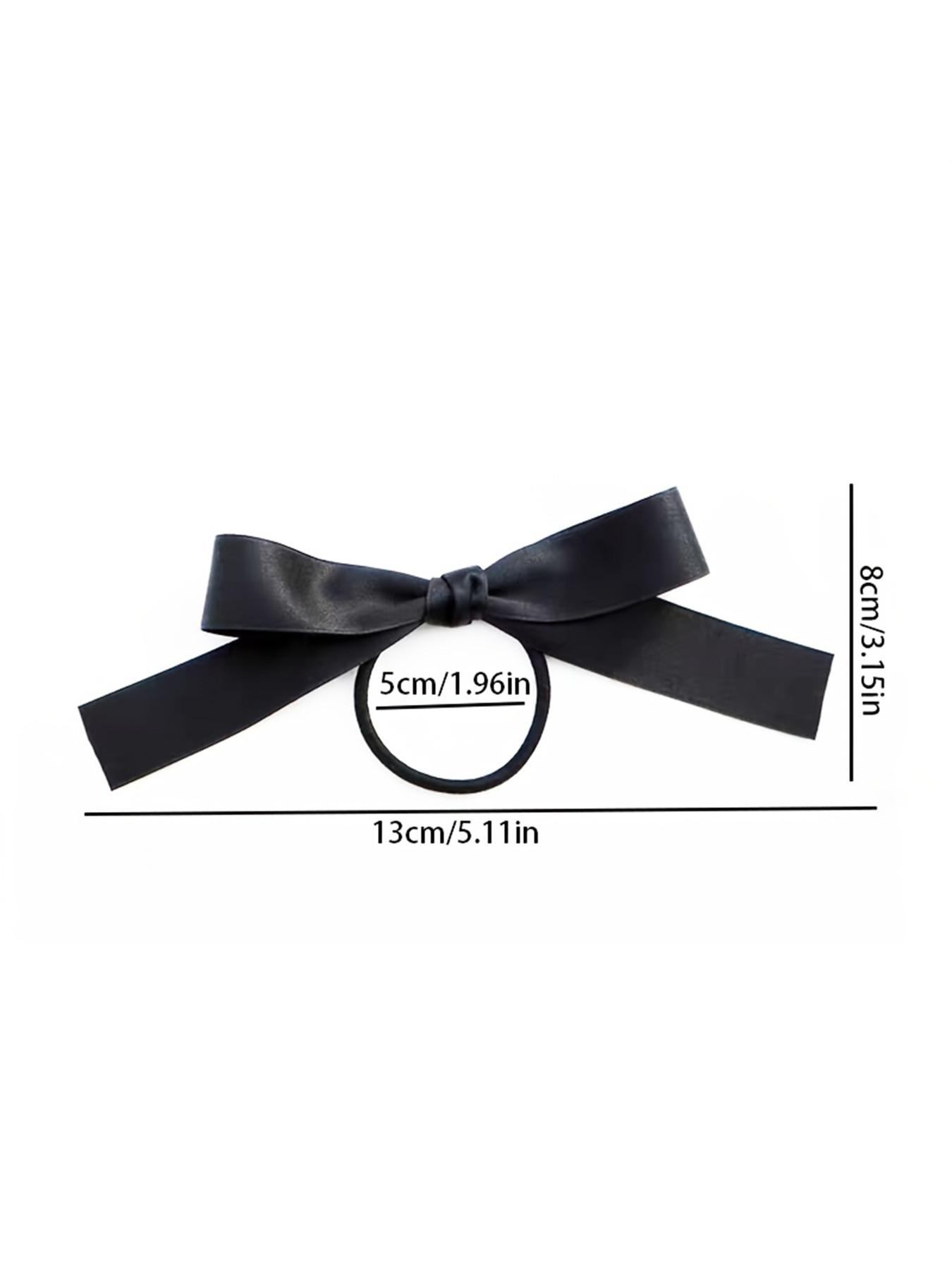 10 Pcs Women's Ribbon Butterfly Knot Hair Ties, Elegant & Stylish Accessories, Perfect for Daily Use, Secure Hold, Easy to Wear