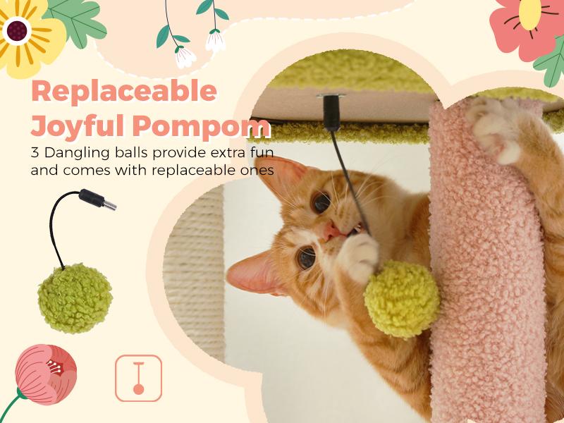 PAWZ Road Large 72 Inches Flower/Cactus Cat Tree & Tower for Indoor Cats with Sisal-Covered Scratching Posts Padded Perches Condos & Basket Gray/Dark Gray/Beige Vertical Scratcher 8-Level Structure PAWZ Road Large 72 Inches Flower/Cactus Cat Tree & Tower for Indoor Cats with Sisal-Covered Scratching Posts Padded Perches Condos & Basket Gray/Dark Gray/Beige Vertical Scratcher 8-Level Structure