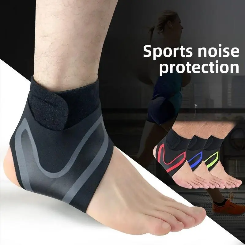AOPLUS Unisex 2PCS Polyester Blend Sports Ankle Compression Braces - Non-Slip Adjustable Straps, Impact Resistant Protective Gear for Running, Basketball plantar fasciitis